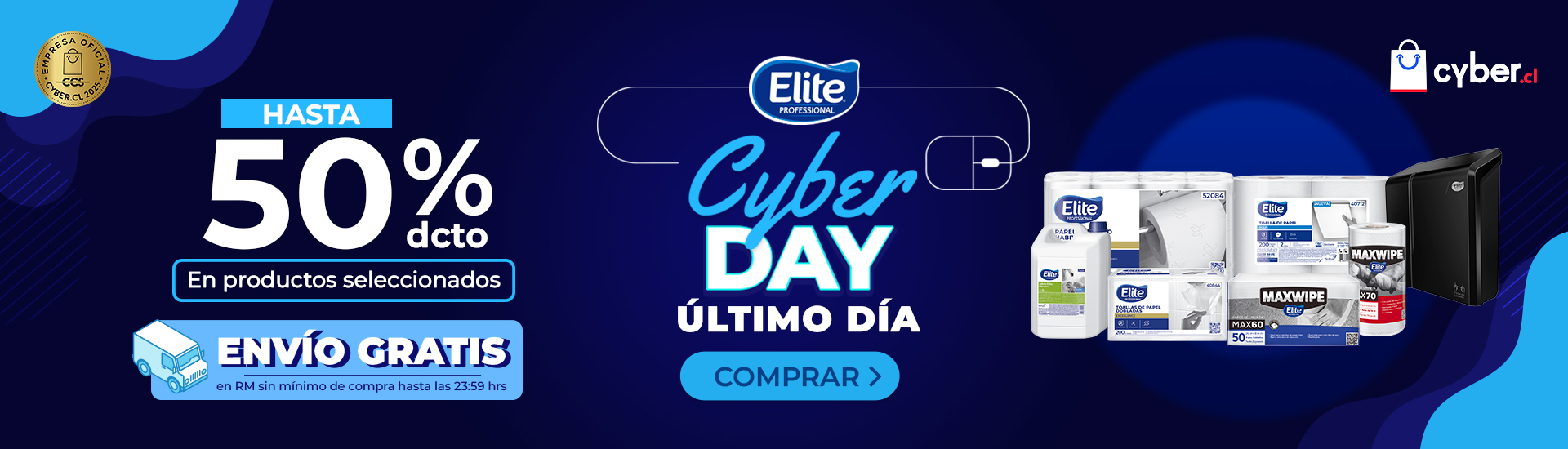 Hasta 50% OFF Cyber Day 2025 Elite Professional